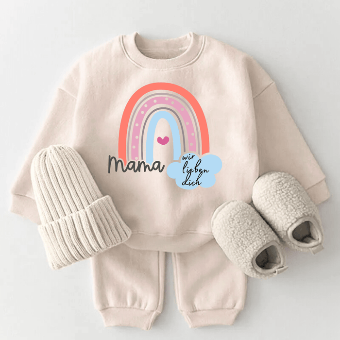 Mama, wir lieben dich - Märchen Mode aus Bio - Baumwolle personalisierte geschenke Babyset & Bodys mit spruch & Geschenkideen für Neugeborene & 0–24 Monate & und perfekt als Geschenk zur Geburt