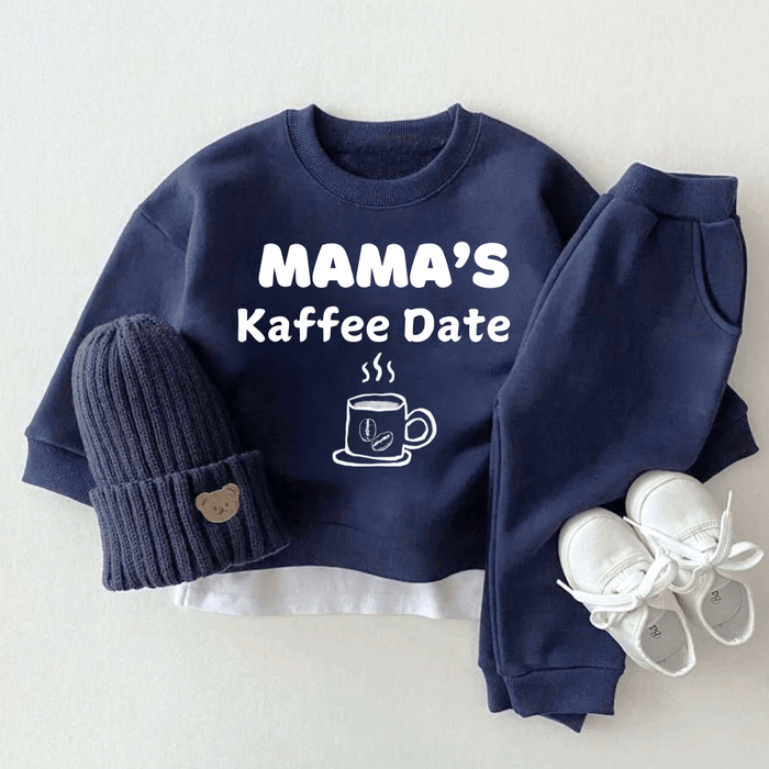 MAMA’S Kaffee Date - Märchen Mode aus Bio - Baumwolle personalisierte geschenke Babyset & Bodys mit spruch & Geschenkideen für Neugeborene & 0–24 Monate & und perfekt als Geschenk zur Geburt