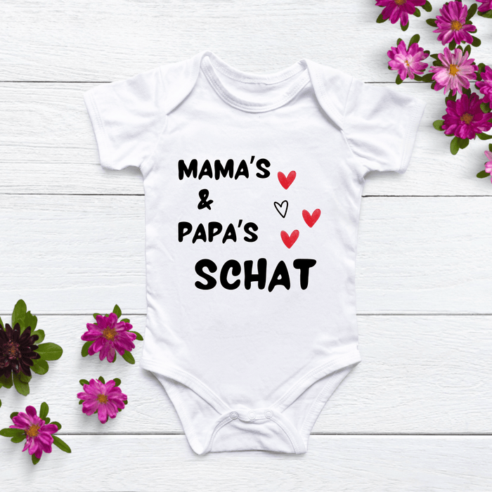 Mama’s & Papa’s Schat Body - Märchen Mode aus Bio - Baumwolle personalisierte geschenke Babyset & Bodys mit spruch & Geschenkideen für Neugeborene & 0–24 Monate & und perfekt als Geschenk zur Geburt
