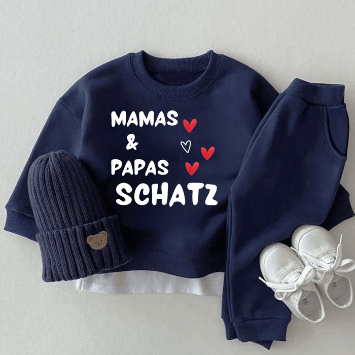 Mamas & Papas Schatz - Märchen Mode aus Bio - Baumwolle personalisierte geschenke Babyset & Bodys mit spruch & Geschenkideen für Neugeborene & 0–24 Monate & und perfekt als Geschenk zur Geburt