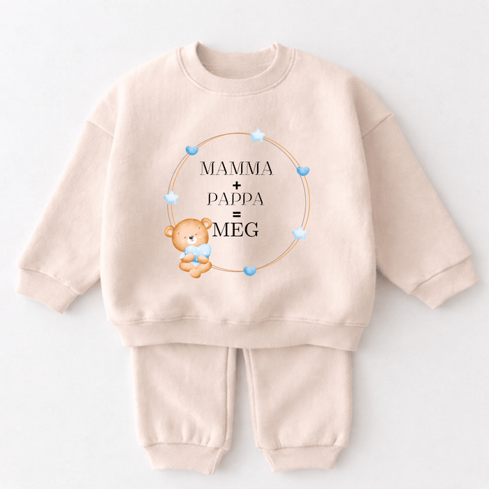 Mamma + Pappa = Meg - Märchen Mode aus Bio-Baumwolle personalisierte geschenke Babyset & Bodys mit spruch & Geschenkideen für Neugeborene & 0–24 Monate & und perfekt als Geschenk zur Geburt