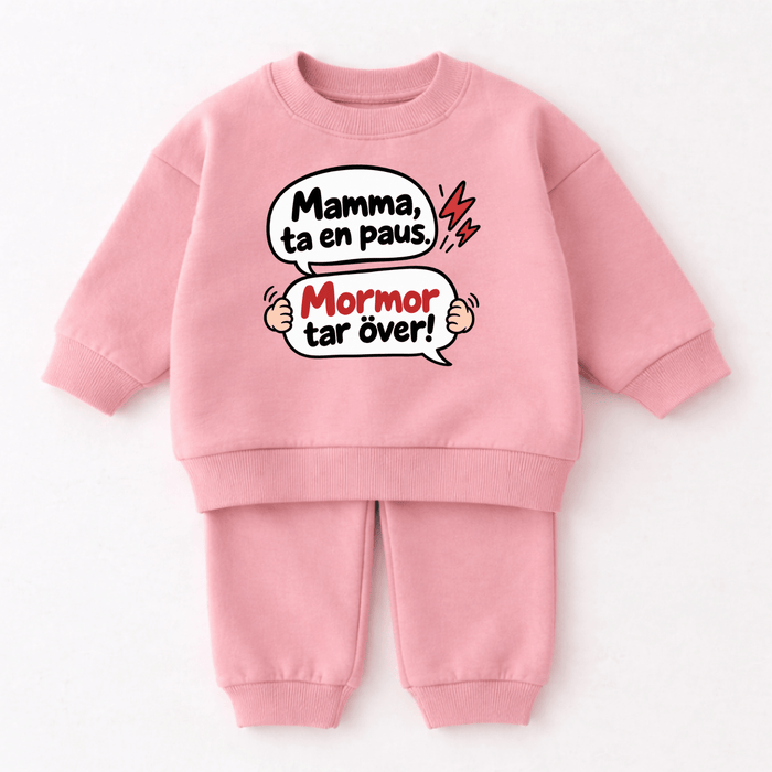 Mamma, ta en paus – Mormor tar över - Märchen Mode aus Bio-Baumwolle personalisierte geschenke Babyset & Bodys mit spruch & Geschenkideen für Neugeborene & 0–24 Monate & und perfekt als Geschenk zur Geburt