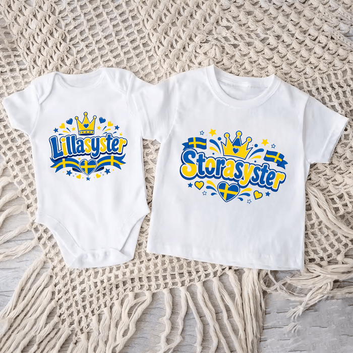 Matchande Systrar - Märchen Mode aus Bio-Baumwolle personalisierte geschenke Babyset & Bodys mit spruch & Geschenkideen für Neugeborene & 0–24 Monate & und perfekt als Geschenk zur Geburt
