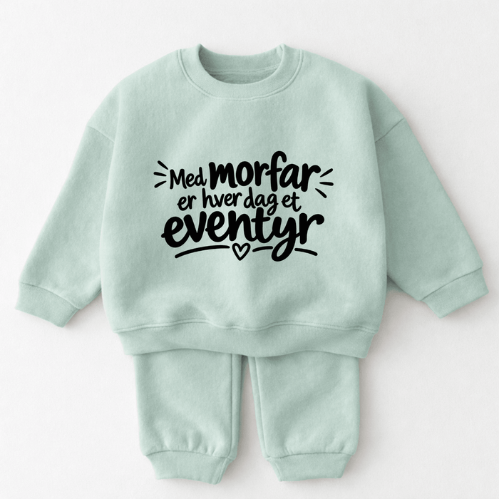 Med morfar er hver dag et eventyr - Märchen Mode aus Bio-Baumwolle personalisierte geschenke Babyset & Bodys mit spruch & Geschenkideen für Neugeborene & 0–24 Monate & und perfekt als Geschenk zur Geburt