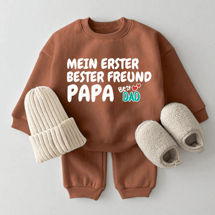 Mein erster bester Freund Papa. - Märchen Mode aus Bio - Baumwolle personalisierte geschenke Babyset & Bodys mit spruch & Geschenkideen für Neugeborene & 0–24 Monate & und perfekt als Geschenk zur Geburt
