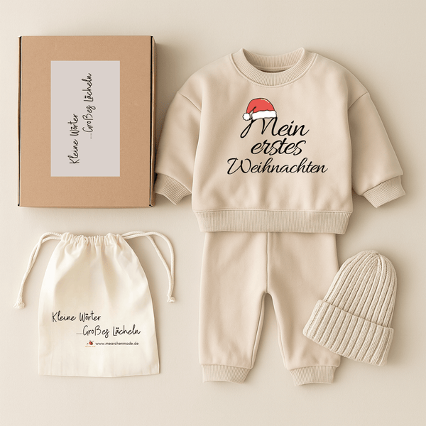 Mein erstes Weihnachten - Geschenkbox - Märchen Mode aus Bio - Baumwolle personalisierte geschenke Baby Outfit, Strampler & Geschenkideen für Neugeborene & 0–24 Monate & und perfekt als Geschenk zur Geburt product_