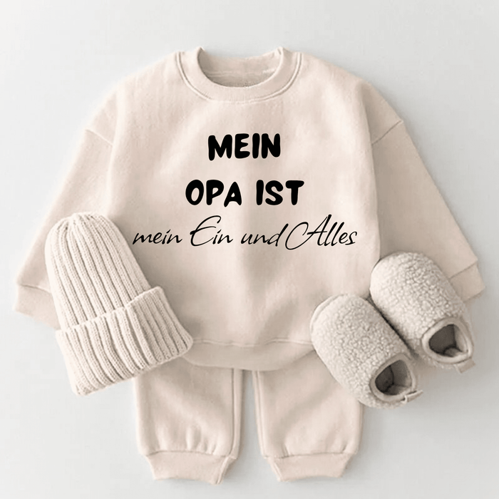 Mein Opa ist mein Ein und Alles - Märchen Mode aus Bio - Baumwolle personalisierte geschenke Babyset & Bodys mit spruch & Geschenkideen für Neugeborene & 0–24 Monate & und perfekt als Geschenk zur Geburt