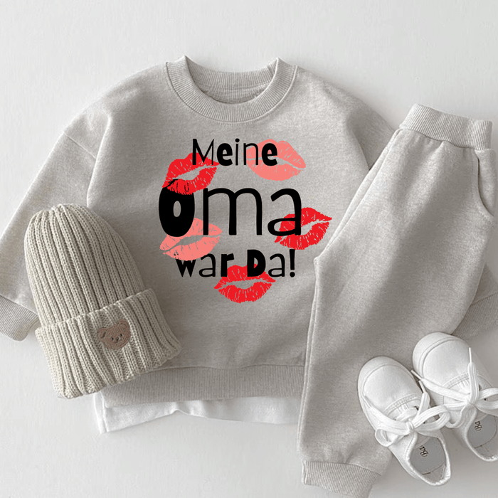 Meine Oma war Da! - Märchen Mode aus Bio - Baumwolle personalisierte geschenke Babyset & Bodys mit spruch & Geschenkideen für Neugeborene & 0–24 Monate & und perfekt als Geschenk zur Geburt