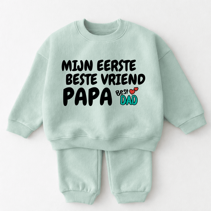 Mijn eerste beste vriend: papa - Märchen Mode aus Bio - Baumwolle personalisierte geschenke Babyset & Bodys mit spruch & Geschenkideen für Neugeborene & 0–24 Monate & und perfekt als Geschenk zur Geburt