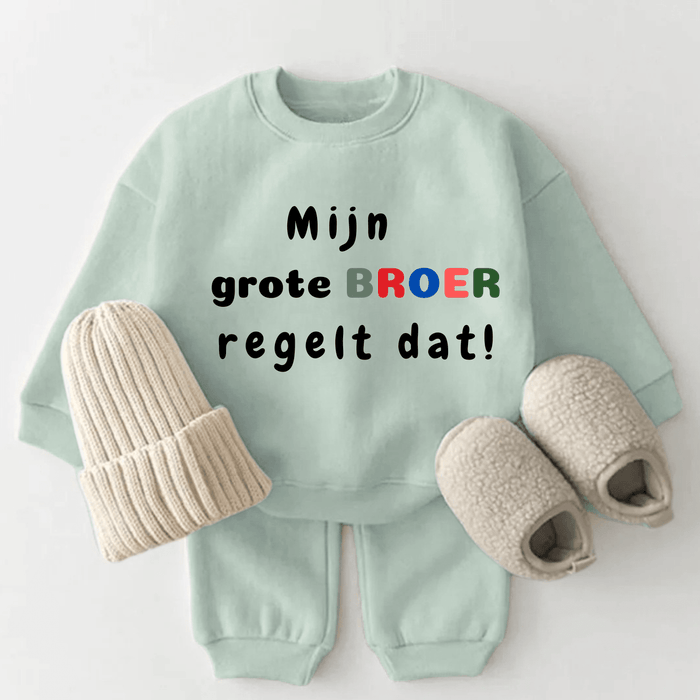 Mijn grote BROER regelt dat! - Märchen Mode aus Bio - Baumwolle personalisierte geschenke Babyset & Bodys mit spruch & Geschenkideen für Neugeborene & 0–24 Monate & und perfekt als Geschenk zur Geburt