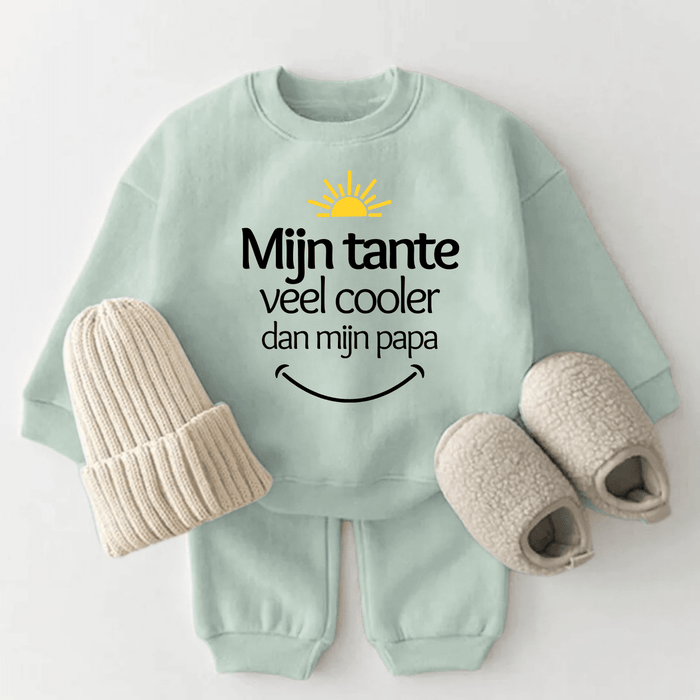Mijn tante is veel cooler dan mijn papa - Märchen Mode aus Bio - Baumwolle personalisierte geschenke Babyset & Bodys mit spruch & Geschenkideen für Neugeborene & 0–24 Monate & und perfekt als Geschenk zur Geburt