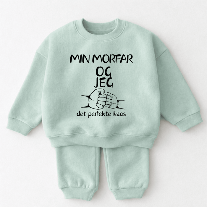 Min Farmor Og jeg det perfekte kaos - Märchen Mode aus Bio - Baumwolle personalisierte geschenke Babyset & Bodys mit spruch & Geschenkideen für Neugeborene & 0–24 Monate & und perfekt als Geschenk zur Geburt