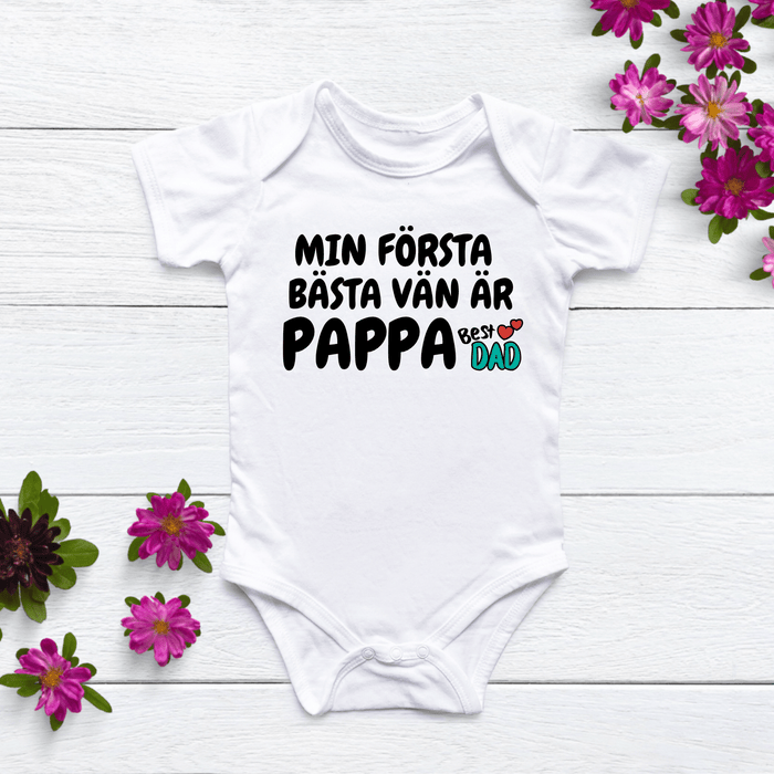 Min första bästa vän är Pappa body - Märchen Mode aus Bio-Baumwolle personalisierte geschenke Babyset & Bodys mit spruch & Geschenkideen für Neugeborene & 0–24 Monate & und perfekt als Geschenk zur Geburt