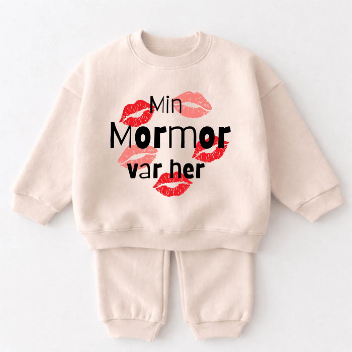 Min Mormor var her - Märchen Mode aus Bio-Baumwolle personalisierte geschenke Babyset & Bodys mit spruch & Geschenkideen für Neugeborene & 0–24 Monate & und perfekt als Geschenk zur Geburt