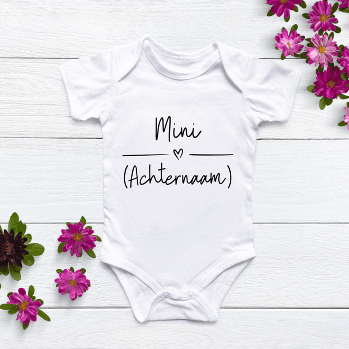 Mini (Achternaam) II - Märchen Mode aus Bio - Baumwolle personalisierte geschenke Babyset & Bodys mit spruch & Geschenkideen für Neugeborene & 0–24 Monate & und perfekt als Geschenk zur Geburt