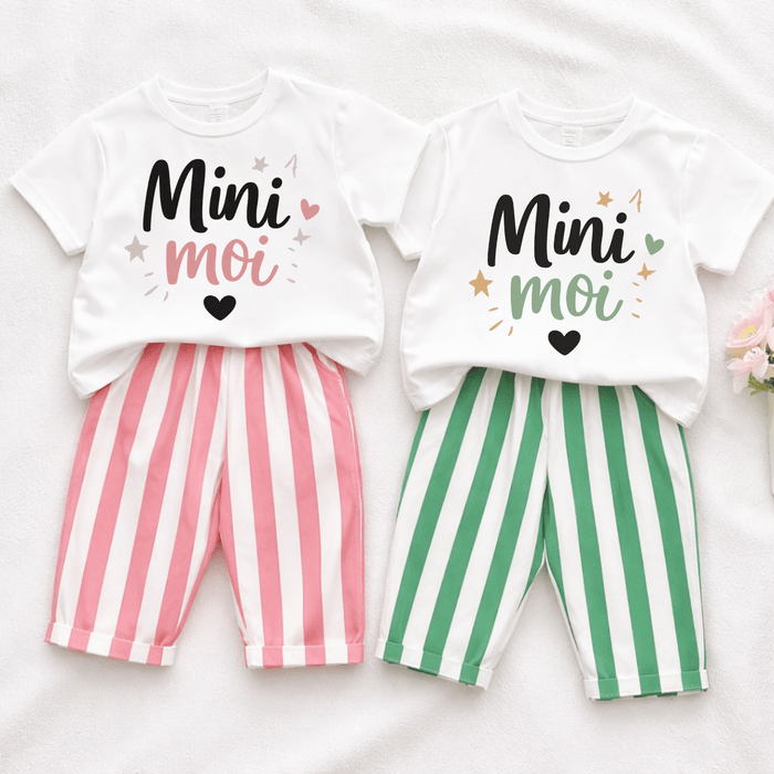 Mini moi - Sommer set - Märchen Mode aus Bio-Baumwolle personalisierte geschenke Babyset & Bodys mit spruch & Geschenkideen für Neugeborene & 0–24 Monate & und perfekt als Geschenk zur Geburt