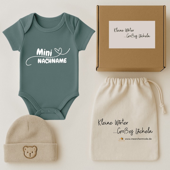 Mini Nachname - Body - Geschenkbox - Märchen Mode - 