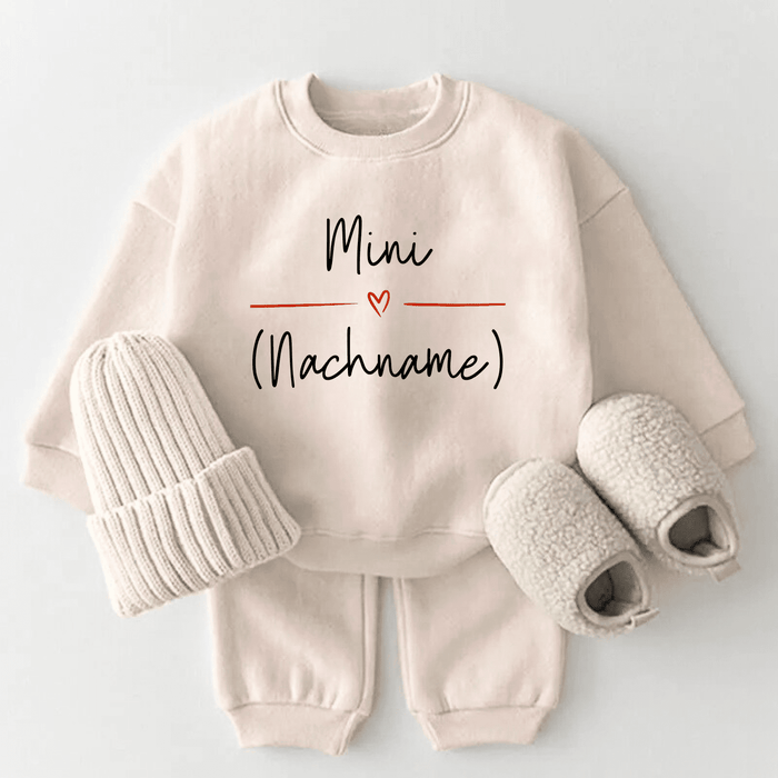 Mini Nachname personalisierte baby set - Märchen Mode aus Bio - Baumwolle personalisierte geschenke Babyset & Bodys mit spruch & Geschenkideen für Neugeborene & 0–24 Monate & und perfekt als Geschenk zur Geburt