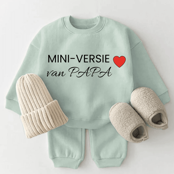 Mini - versie van papa - Märchen Mode aus Bio - Baumwolle personalisierte geschenke Babyset & Bodys mit spruch & Geschenkideen für Neugeborene & 0–24 Monate & und perfekt als Geschenk zur Geburt