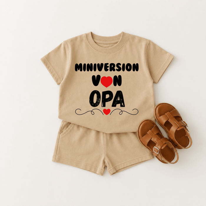 MINIVERSION VON OPA - Märchen Mode aus Bio - Baumwolle personalisierte geschenke Babyset & Bodys mit spruch & Geschenkideen für Neugeborene & 0–24 Monate & und perfekt als Geschenk zur Geburt
