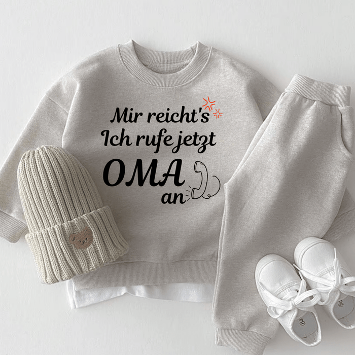 Mir reicht's Ich rufe jetzt OMA an - Märchen Mode aus Bio - Baumwolle personalisierte geschenke Babyset & Bodys mit spruch & Geschenkideen für Neugeborene & 0–24 Monate & und perfekt als Geschenk zur Geburt