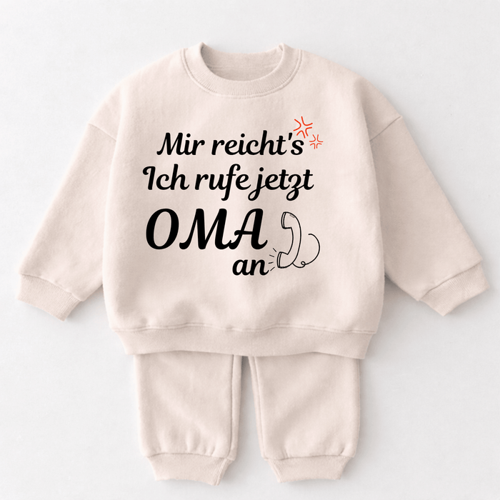 Mir reicht's Ich rufe jetzt OMA an - Märchen Mode aus Bio - Baumwolle personalisierte geschenke Babyset & Bodys mit spruch & Geschenkideen für Neugeborene & 0–24 Monate & und perfekt als Geschenk zur Geburt