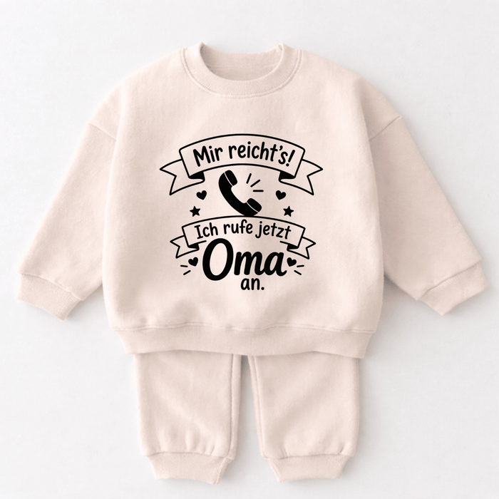 Mir reicht's ich rufe jetzt Oma an Neu - Märchen Mode aus Bio-Baumwolle personalisierte geschenke Babyset & Bodys mit spruch & Geschenkideen für Neugeborene & 0–24 Monate & und perfekt als Geschenk zur Geburt