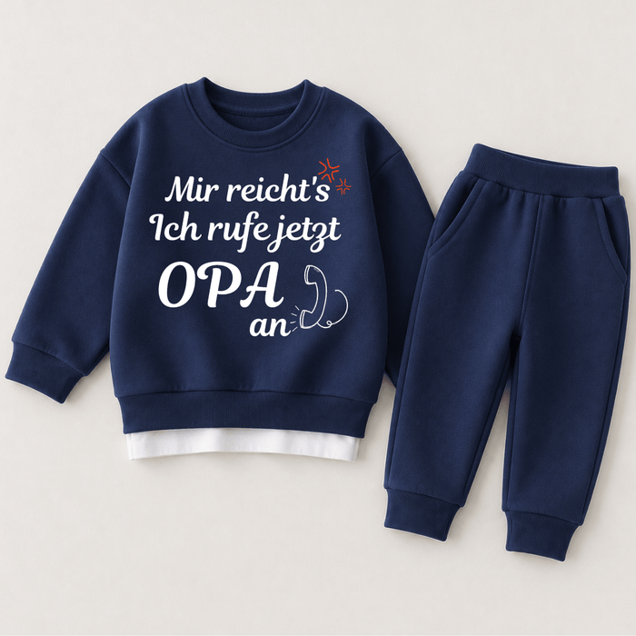 Mir reicht's Ich rufe jetzt OPA an - Märchen Mode aus Bio - Baumwolle personalisierte geschenke Babyset & Bodys mit spruch & Geschenkideen für Neugeborene & 0–24 Monate & und perfekt als Geschenk zur Geburt