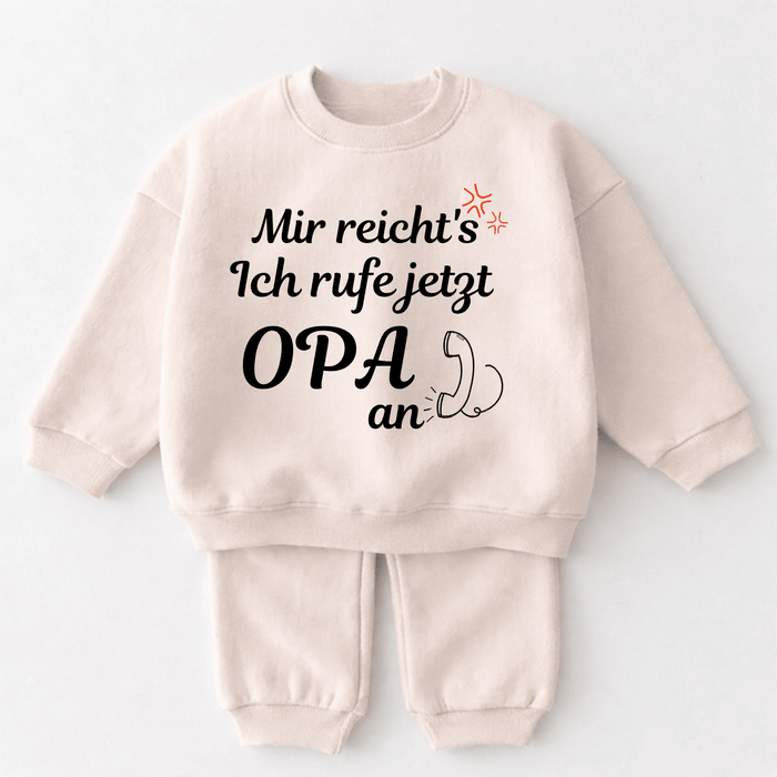 Mir reicht's Ich rufe jetzt Opa an - Märchen Mode aus Bio - Baumwolle personalisierte geschenke Babyset & Bodys mit spruch & Geschenkideen für Neugeborene & 0–24 Monate & und perfekt als Geschenk zur Geburt