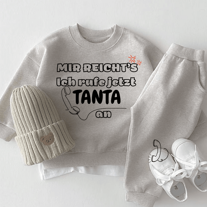 Mir reicht’s Ich rufe jetzt TANTA an - Märchen Mode aus Bio - Baumwolle personalisierte geschenke Babyset & Bodys mit spruch & Geschenkideen für Neugeborene & 0–24 Monate & und perfekt als Geschenk zur Geburt