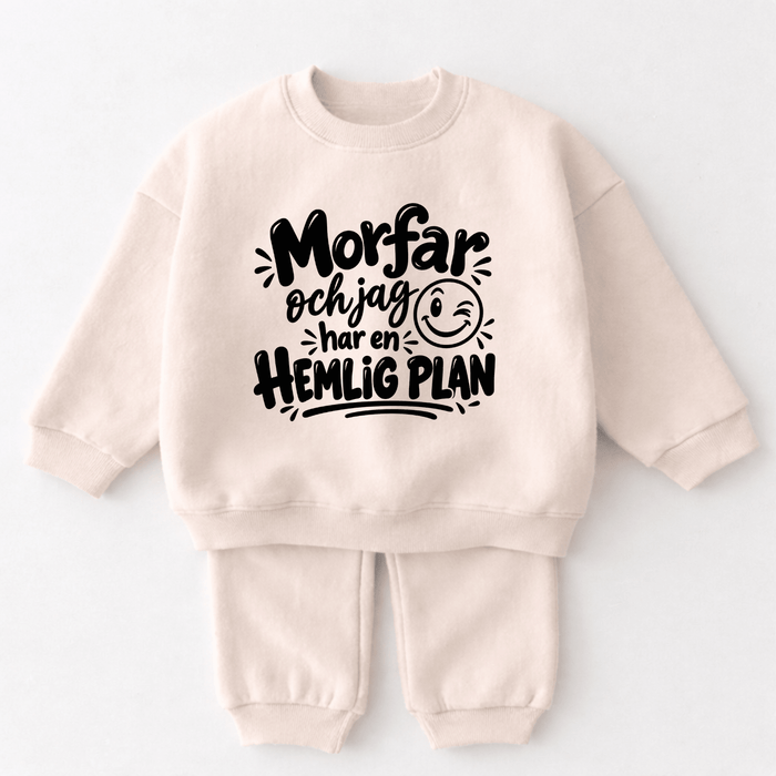Morfar och jag har en hemlig plan - Märchen Mode aus Bio-Baumwolle personalisierte geschenke Babyset & Bodys mit spruch & Geschenkideen für Neugeborene & 0–24 Monate & und perfekt als Geschenk zur Geburt