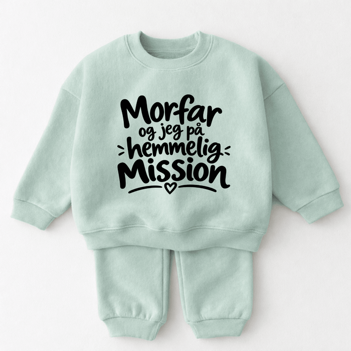 Morfar og jeg på hemmelig mission - Märchen Mode aus Bio-Baumwolle personalisierte geschenke Babyset & Bodys mit spruch & Geschenkideen für Neugeborene & 0–24 Monate & und perfekt als Geschenk zur Geburt