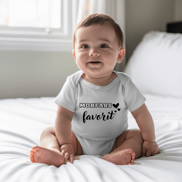 Morfars favorit body - Märchen Mode aus Bio-Baumwolle personalisierte geschenke Babyset & Bodys mit spruch & Geschenkideen für Neugeborene & 0–24 Monate & und perfekt als Geschenk zur Geburt