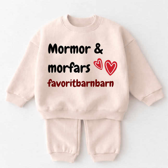 Mormor & morfars favoritbarnbarn - Märchen Mode aus Bio-Baumwolle personalisierte geschenke Babyset & Bodys mit spruch & Geschenkideen für Neugeborene & 0–24 Monate & und perfekt als Geschenk zur Geburt