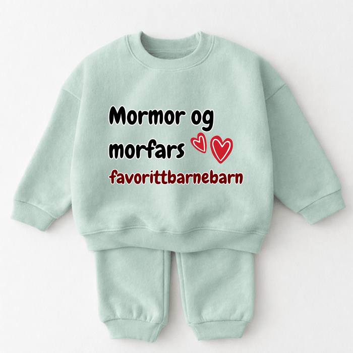 Mormor og morfars favorittbarnebarn - Märchen Mode aus Bio-Baumwolle personalisierte geschenke Babyset & Bodys mit spruch & Geschenkideen für Neugeborene & 0–24 Monate & und perfekt als Geschenk zur Geburt