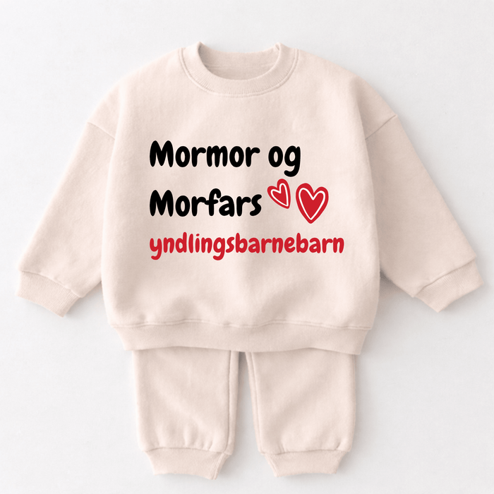 Mormor og Morfars yndlingsbarnebarn - Märchen Mode aus Bio - Baumwolle personalisierte geschenke Babyset & Bodys mit spruch & Geschenkideen für Neugeborene & 0–24 Monate & und perfekt als Geschenk zur Geburt