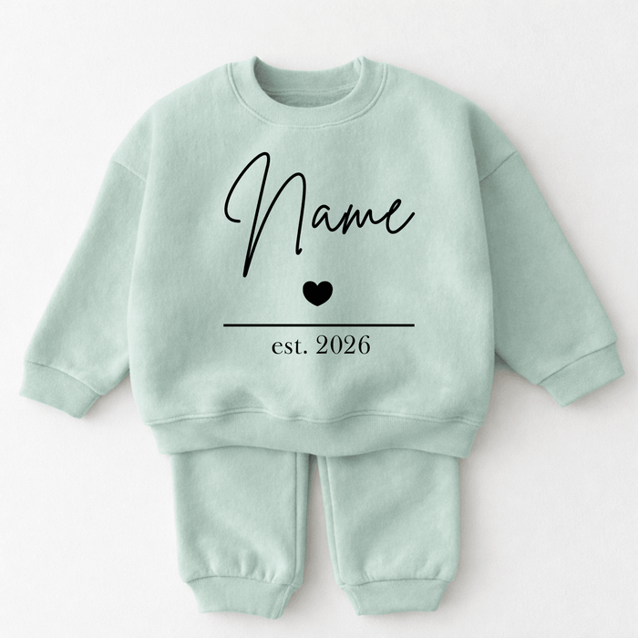 Name - Est - Märchen Mode aus Bio - Baumwolle personalisierte geschenke Babyset & Bodys mit spruch & Geschenkideen für Neugeborene & 0–24 Monate & und perfekt als Geschenk zur Geburt