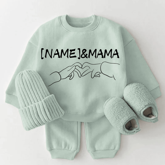 [NAME] & MAMA - Märchen Mode aus Bio - Baumwolle personalisierte geschenke Babyset & Bodys mit spruch & Geschenkideen für Neugeborene & 0–24 Monate & und perfekt als Geschenk zur Geburt