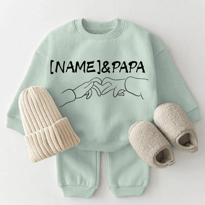[NAME] & PAPA - Märchen Mode aus Bio - Baumwolle personalisierte geschenke Babyset & Bodys mit spruch & Geschenkideen für Neugeborene & 0–24 Monate & und perfekt als Geschenk zur Geburt