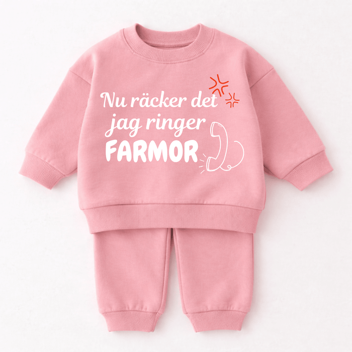 Nu räcker det jag ringer Farmor - Märchen Mode aus Bio-Baumwolle personalisierte geschenke Babyset & Bodys mit spruch & Geschenkideen für Neugeborene & 0–24 Monate & und perfekt als Geschenk zur Geburt