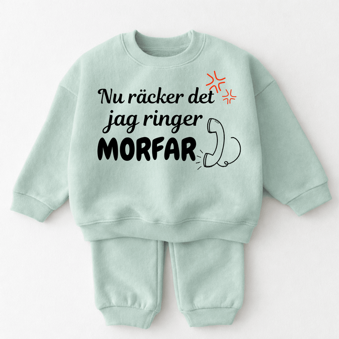 Nu räcker det jag ringer Morfar - Märchen Mode aus Bio-Baumwolle personalisierte geschenke Babyset & Bodys mit spruch & Geschenkideen für Neugeborene & 0–24 Monate & und perfekt als Geschenk zur Geburt