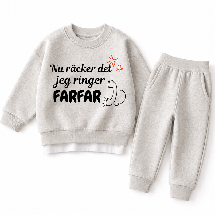 Nu räcker det jeg ringer Farfar - Märchen Mode aus Bio-Baumwolle personalisierte geschenke Babyset & Bodys mit spruch & Geschenkideen für Neugeborene & 0–24 Monate & und perfekt als Geschenk zur Geburt