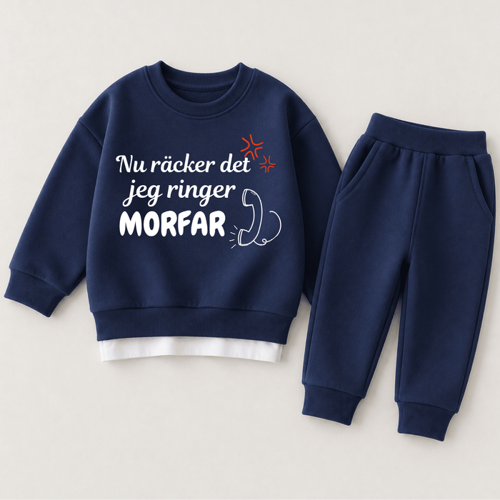 Nu räcker det jeg ringer Morfar - Märchen Mode aus Bio-Baumwolle personalisierte geschenke Babyset & Bodys mit spruch & Geschenkideen für Neugeborene & 0–24 Monate & und perfekt als Geschenk zur Geburt