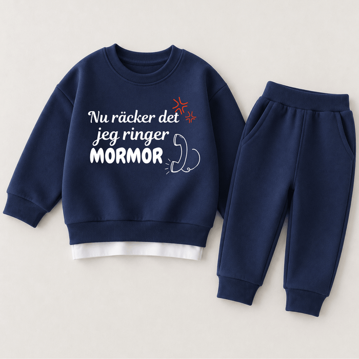 Nu räcker det jeg ringer Mormor - Märchen Mode aus Bio-Baumwolle personalisierte geschenke Babyset & Bodys mit spruch & Geschenkideen für Neugeborene & 0–24 Monate & und perfekt als Geschenk zur Geburt