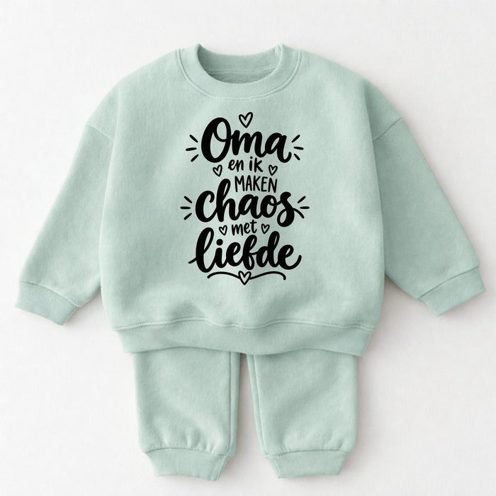 Oma en ik maken chaos met liefde - Märchen Mode aus Bio-Baumwolle personalisierte geschenke Babyset & Bodys mit spruch & Geschenkideen für Neugeborene & 0–24 Monate & und perfekt als Geschenk zur Geburt