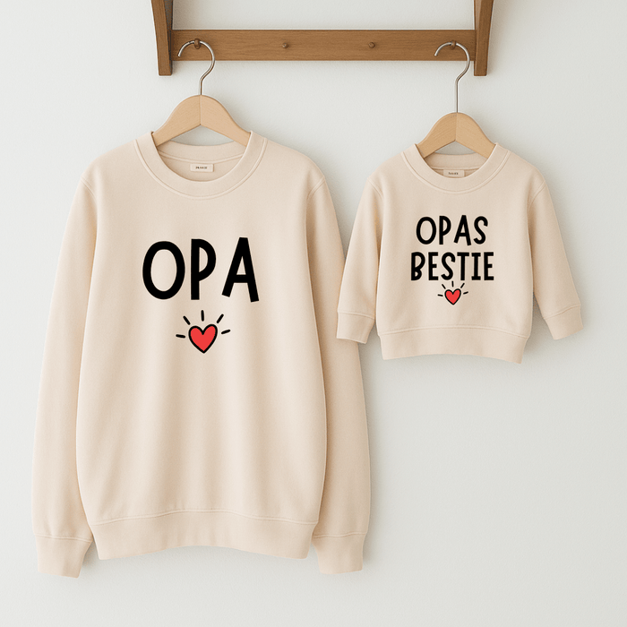 Opa & Opas bestie - Märchen Mode aus Bio - Baumwolle personalisierte geschenke Babyset & Bodys mit spruch & Geschenkideen für Neugeborene & 0–24 Monate & und perfekt als Geschenk zur Geburt