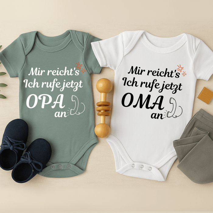 OPA und OMA SET 2er - Pack - Märchen Mode aus Bio - Baumwolle personalisierte geschenke Babyset & Bodys mit spruch & Geschenkideen für Neugeborene & 0–24 Monate & und perfekt als Geschenk zur Geburt