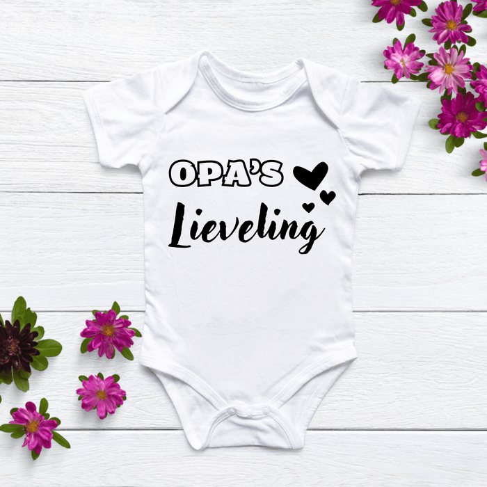 Opa’s Lieveling Body - Märchen Mode aus Bio - Baumwolle personalisierte geschenke Babyset & Bodys mit spruch & Geschenkideen für Neugeborene & 0–24 Monate & und perfekt als Geschenk zur Geburt