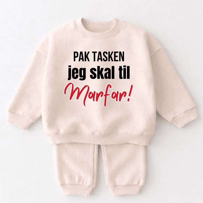 Pak tasken jeg skal til Morfar! - Märchen Mode aus Bio - Baumwolle personalisierte geschenke Babyset & Bodys mit spruch & Geschenkideen für Neugeborene & 0–24 Monate & und perfekt als Geschenk zur Geburt