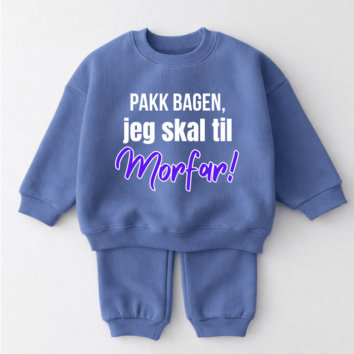 Pakk bagen, jeg skal til Morfar! - Märchen Mode aus Bio-Baumwolle personalisierte geschenke Babyset & Bodys mit spruch & Geschenkideen für Neugeborene & 0–24 Monate & und perfekt als Geschenk zur Geburt